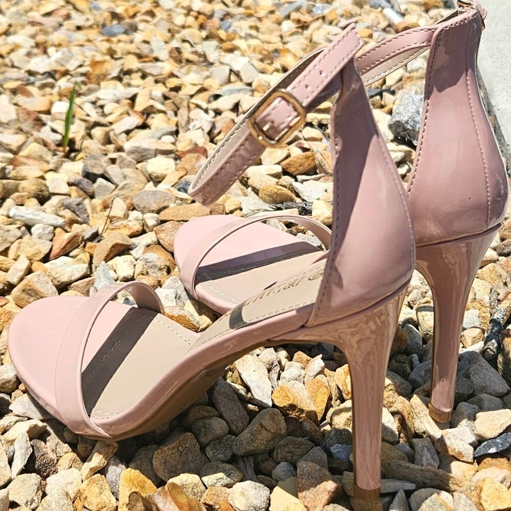 Dream Pairs KARRIE ankle strap Stiletto high heels size 8.5 PINK - Picture 11 of 16